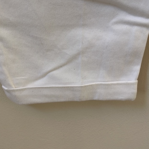 CALVIN KLEIN JEANS WHITE PANTS SIZE 14 women cotton white pants cropped pants - Picture 14 of 16